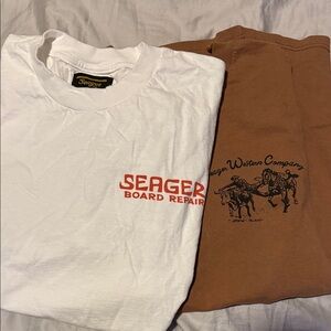 Seager Outdoors, two men’s medium T-shirts